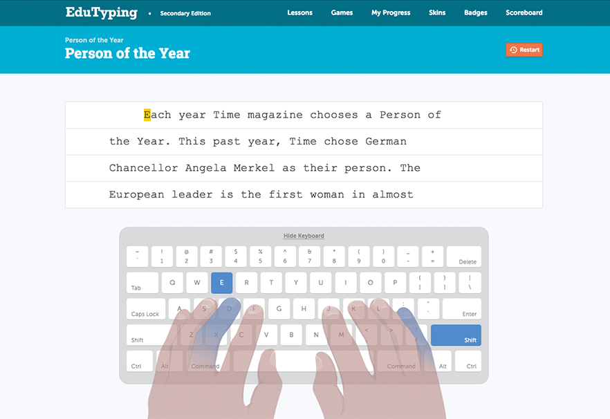 Curriculum Features - EduTyping.com